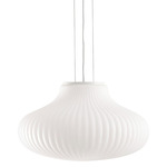 Isabelle Pendant - Matte White / Opal