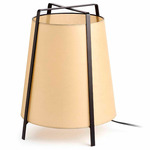 Akane Table Lamp - Matte Black / Beige