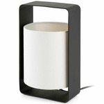 Lula Table Lamp - Matte Black / White