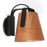 Stood Wall Sconce - Matte Black / Cherry Tree