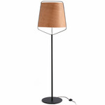 Stood Floor Lamp - Matte Black / Cherry Tree
