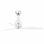 Mini Eterfan Ceiling Fan - Chrome / Transparent