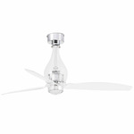 Mini Eterfan Ceiling Fan - Chrome / Transparent