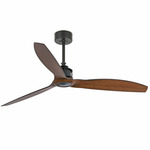 Just Ceiling Fan - Black / Walnut / Walnut