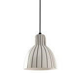 Venice Pendant - Gloss Black / White / Black