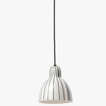 Venice Pendant - Gloss Black / White / Black