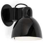 Venice Wall Sconce - Gloss Black / Black