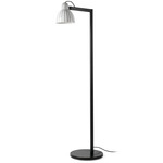 Venice Floor Lamp - Satin Black / White / Black