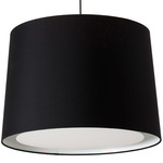 Conga Pendant - Matte Black / Black