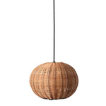 Haka Pendant - Black / Rattan