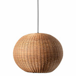 Haka Pendant - Black / Rattan