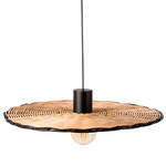 Costas Pendant - Matte Black / Rattan
