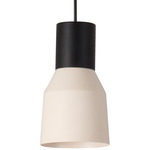 Kombo Pendant - Matte Black / Beige