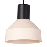 Kombo Pendant - Matte Black / Beige