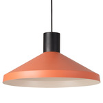 Kombo Large Pendant - Matte Black / Terracotta