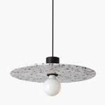 Confetti Pendant - Matte Black / White / Black