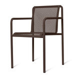 Dapple Outdoor Chair with Arms - Dark Chocolate