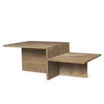 Distinct Coffee Table - Dark Brown Travertine