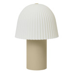 Frill Portable Table Lamp - Cashmere / White