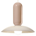 Deco Pau Pendant - Cream / Sand Gray