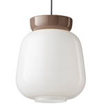Deco Corcovado Pendant - Mocha / Milk White