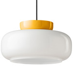 Deco Maracana Pendant - Yellow / Milk White