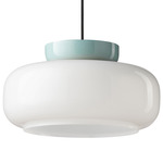 Deco Maracana Pendant - Sky Blue / Milk White