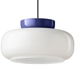 Deco Maracana Pendant - Robot Blue / Milk White