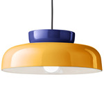 Deco Maracana Dome Pendant - Robot Blue / Robot Blue / Yellow