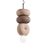 Deco Bumbum Tall Pendant - Mocha / Sand Gray