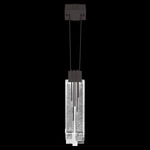 Arpeggio Square Pendant - Midnight Steel / Arpeggio Clear