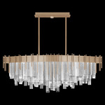Arpeggio Oblong Pendant - Soft Gold Leaf / Arpeggio Clear