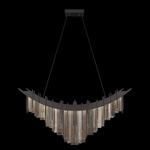Arpeggio Curved Linear Pendant - Midnight Steel / Arpeggio Multi-Tone