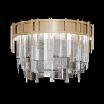 Arpeggio Ceiling Flush Light - Soft Gold Leaf / Arpeggio Clear