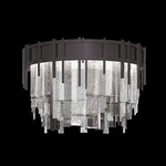 Arpeggio Ceiling Flush Light - Midnight Steel / Arpeggio Clear