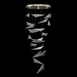 Volo Round Multi Light Pendant - Soft Gold / Clear Linear