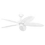 Cruise Outdoor Ceiling Fan - White / White