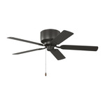 Linden Hugger Ceiling Fan - Bronze / Bronze / American Walnut