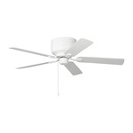 Linden Hugger Ceiling Fan - Matte White / Matte White