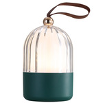 Lunari Rechargeable Lantern - Green / Clear