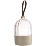 Lunari Rechargeable Lantern - White / Clear