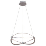 Spirale Chandelier - Satin Nickel