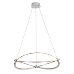 Spirale Chandelier - Satin Nickel