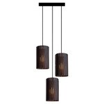 Kerflight Felt Cluster Circular Pendant - Black / Charcoal Felt