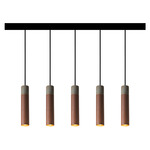 Roest Linear Pendant - Black / Rust / Zinc