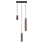 Roest Cluster Circular Pendant - Black / Rust / Zinc