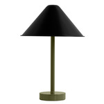 Eave Table Lamp - Reed Green / Black Shade