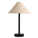 Eave Table Lamp - Black / Bone Shade