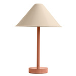 Eave Table Lamp - Peach / Bone Shade