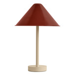 Eave Table Lamp - Bone / Oxide Red Shade
